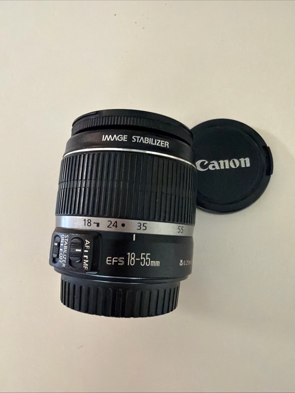 Canon Black EF-S IS 18-55mm Image Stabilizer Zoom Lens